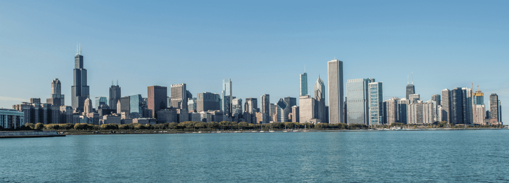General Parking Chicago Skyline